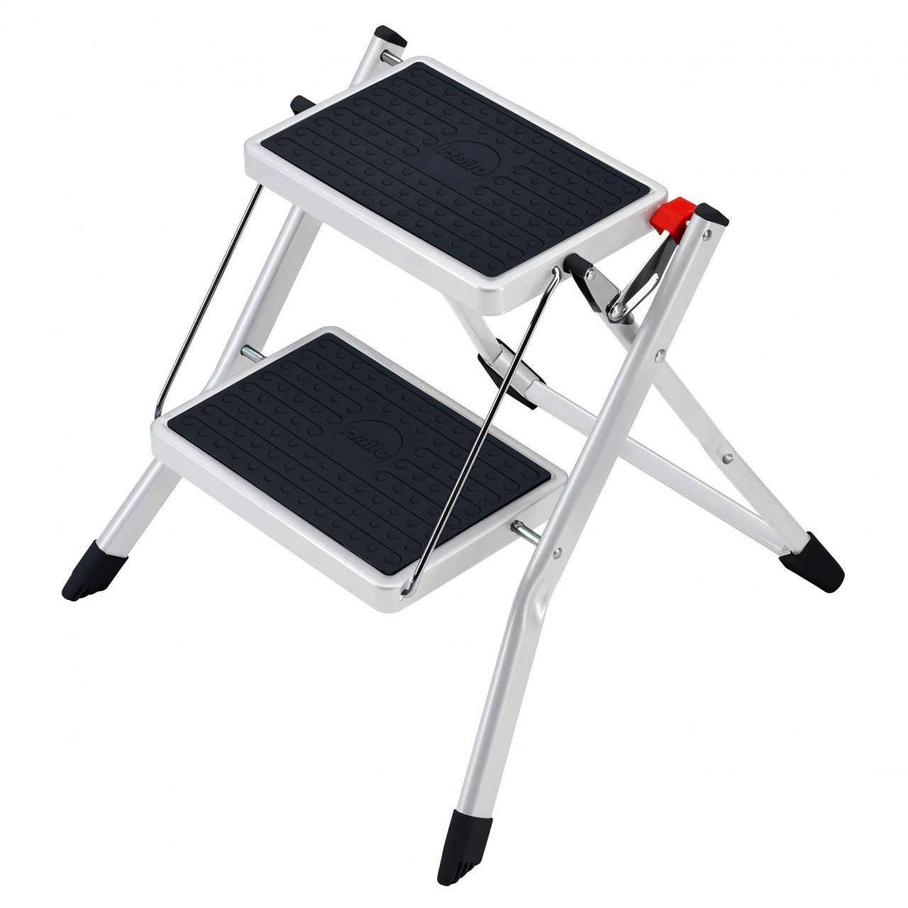 Bauzaunwelt Hailo MK60 Mini Klapptritt weiß 2 Stufen