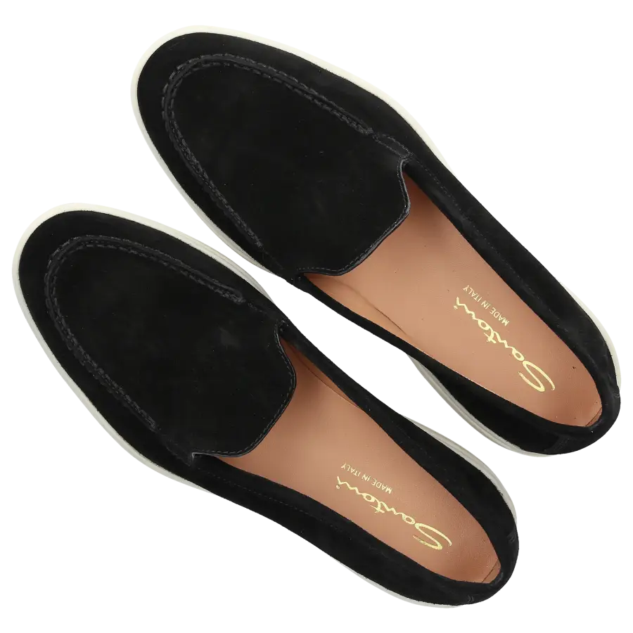 Santoni - Loafer 58856 Veloursleder - schwarz