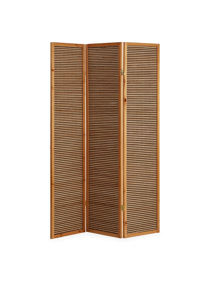 Homestyle4u 3-tlg. Paravent in Braun 132x175 günstig kaufen onesize