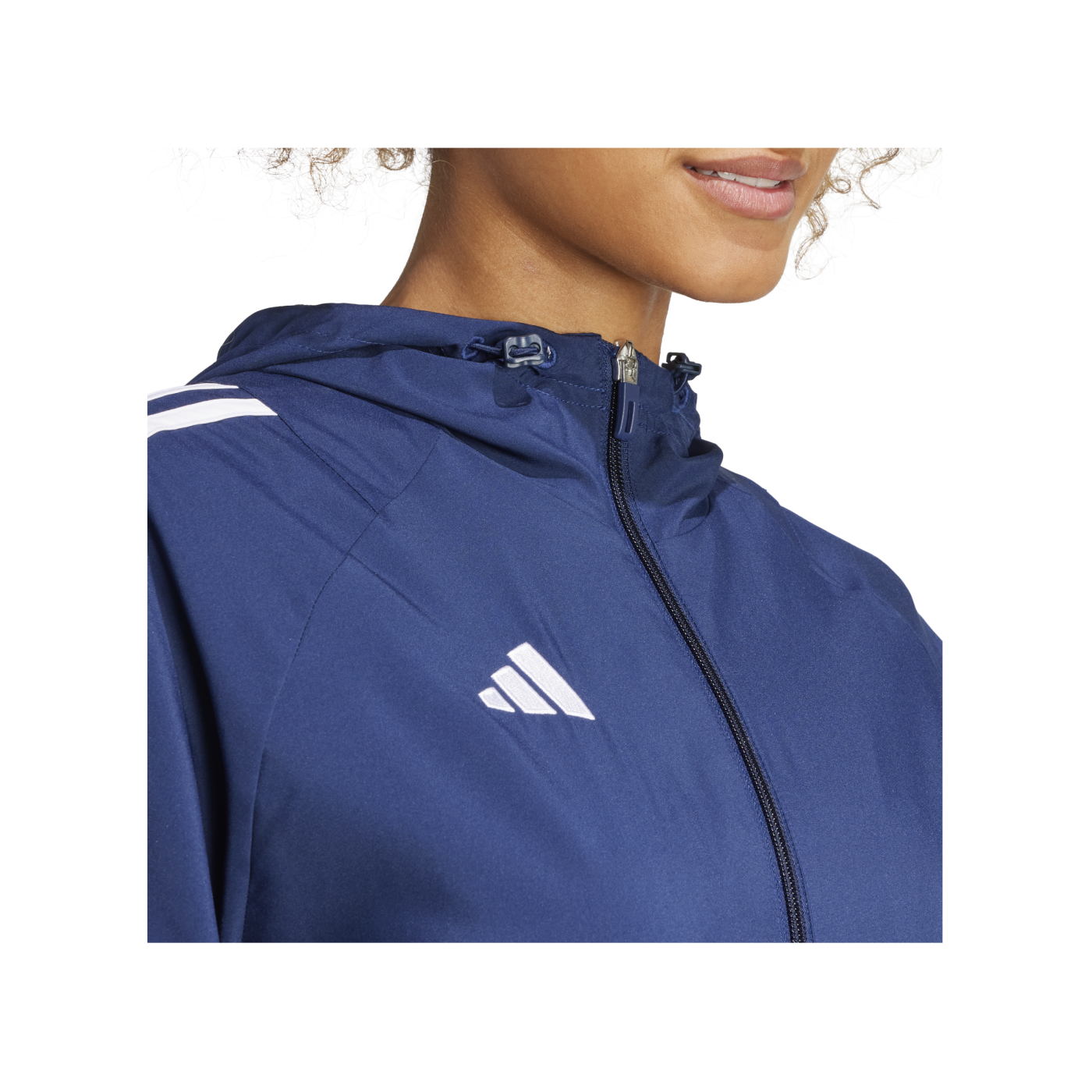 adidas Tiro 24 Windbreaker Damen Blau Weiss