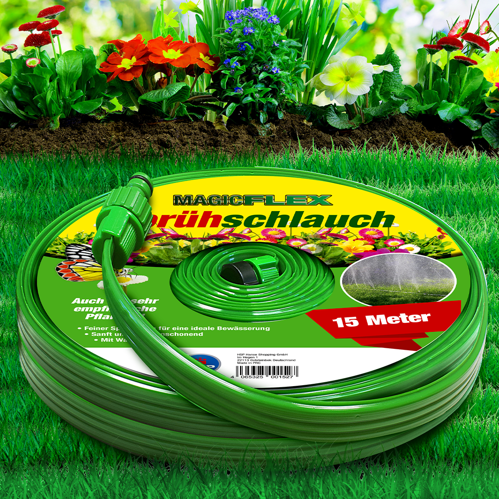 Powertec Garden Sprühschlauch - ca. 15 m x 22 mm