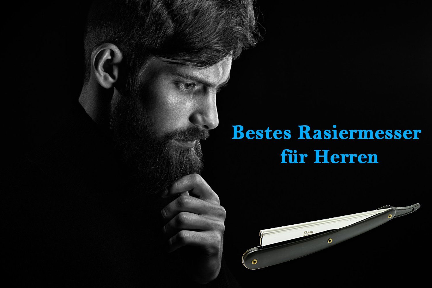 SMI Rasiermesser Rasiermesser Wechselklinge Herren Barber Rasierer Bart Rasierer, Wechselklinge 100 mit Etui