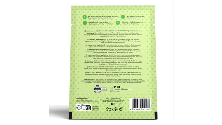 BEAUTY GLAM Peptide & Ceramide Mask