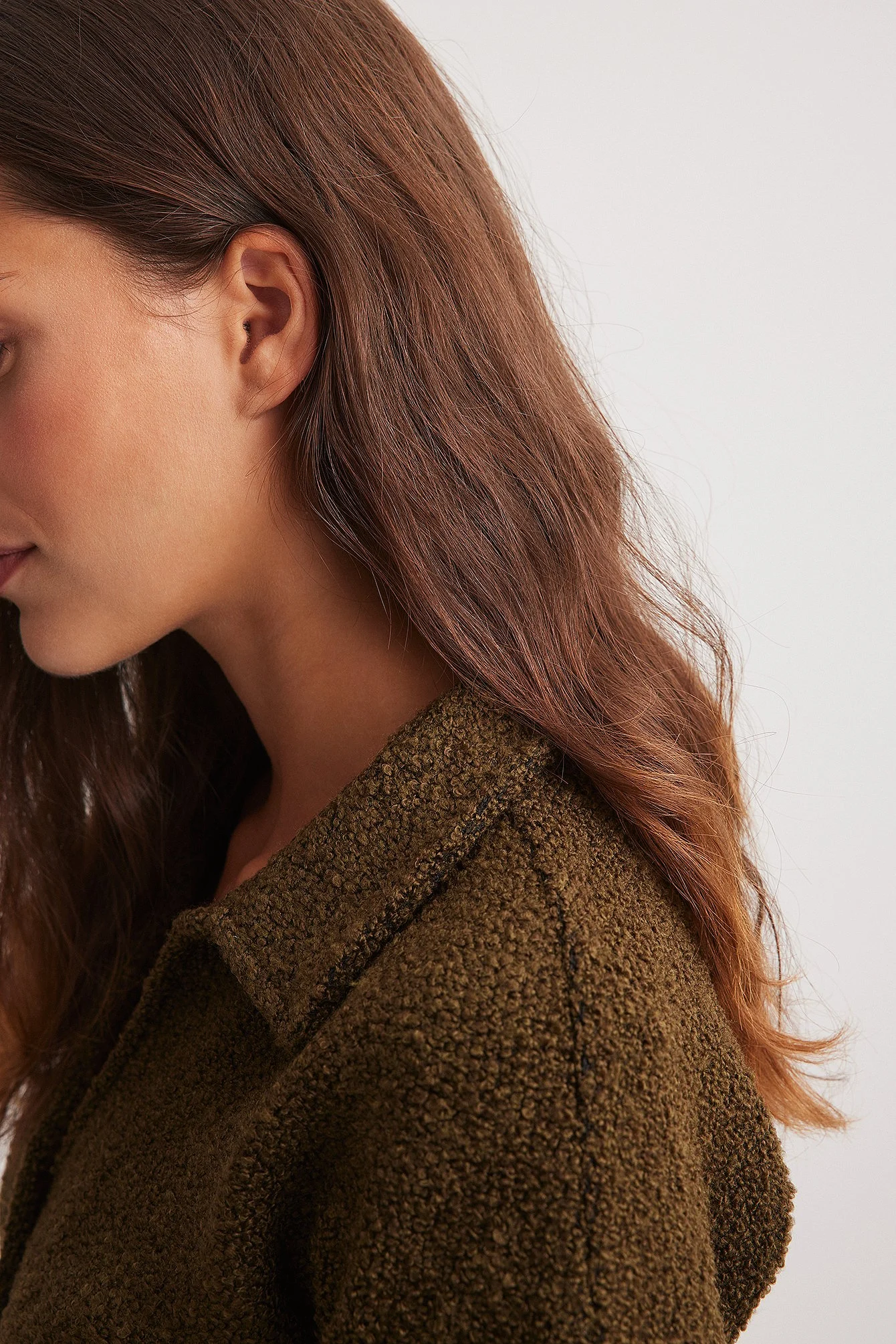 Pullover mit strukturiertem Kragen
