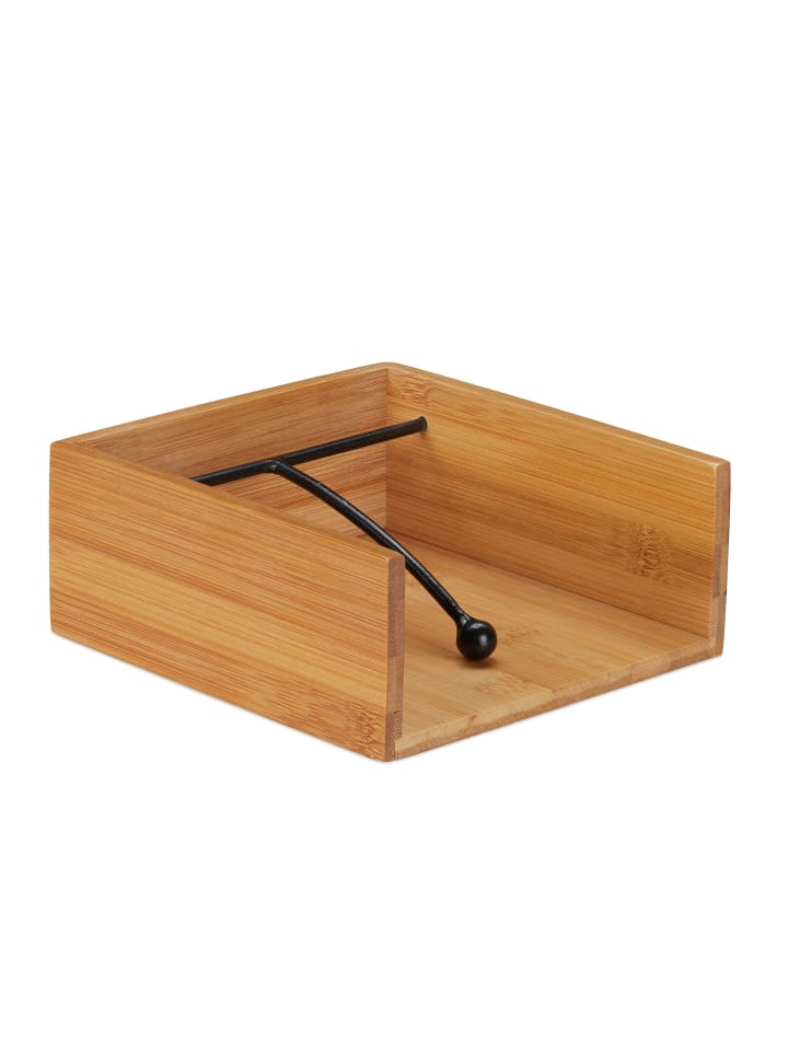 relaxdays Serviettenhalter in Natur günstig kaufen onesize