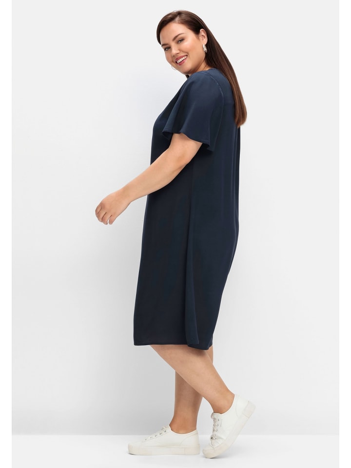 sheego Kleid in nachtblau günstig kaufen 50