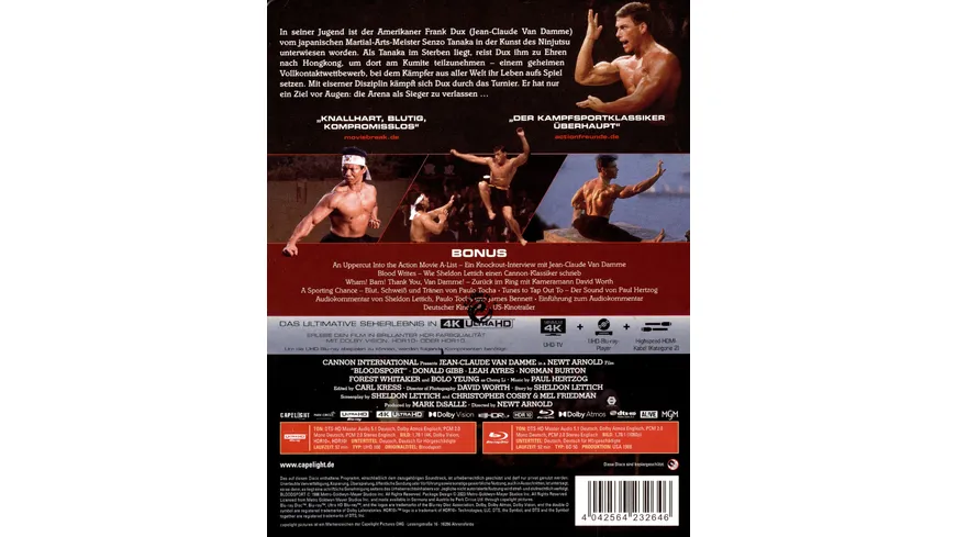 Bloodsport - Eine wahre Geschichte – im 2-Disc Limited SteelBook mit Quarterslip  (4K Ultra HD) (+ Blu-ray)