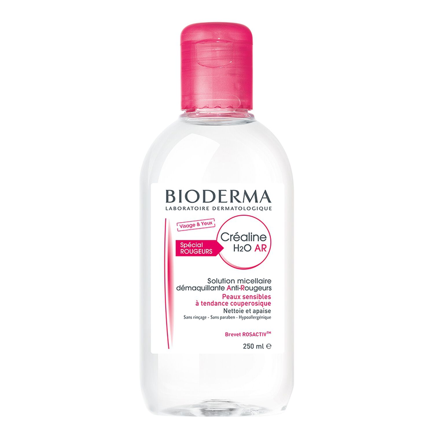 Bioderma Créaline H2O AR Eau Micellaire Sans rinçage Anti-Rougeurs - Peaux Sensibles 250 ml