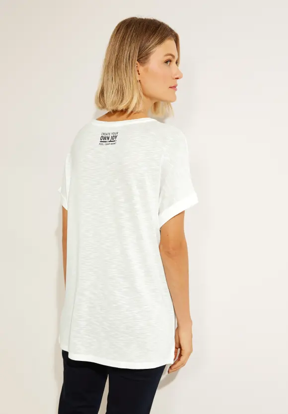 CECIL Shirt mit Steinchen Wording