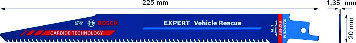 Bosch Blue Accessories 2608900382 Expert «Vehicle Rescue» S 1157 CHM λάμα παλινδρομικού πριονιού 10 τεμαχίων