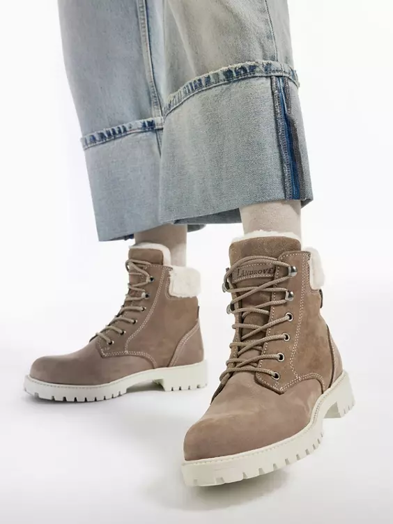 Landrover Leder Schnürboots