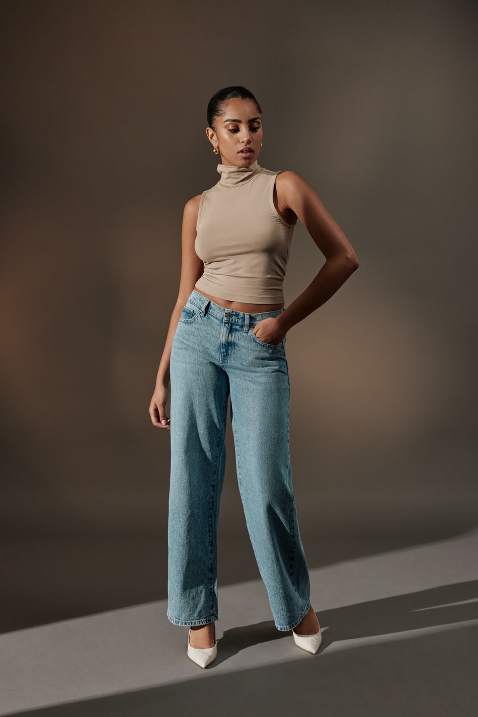 Cropped polo tank