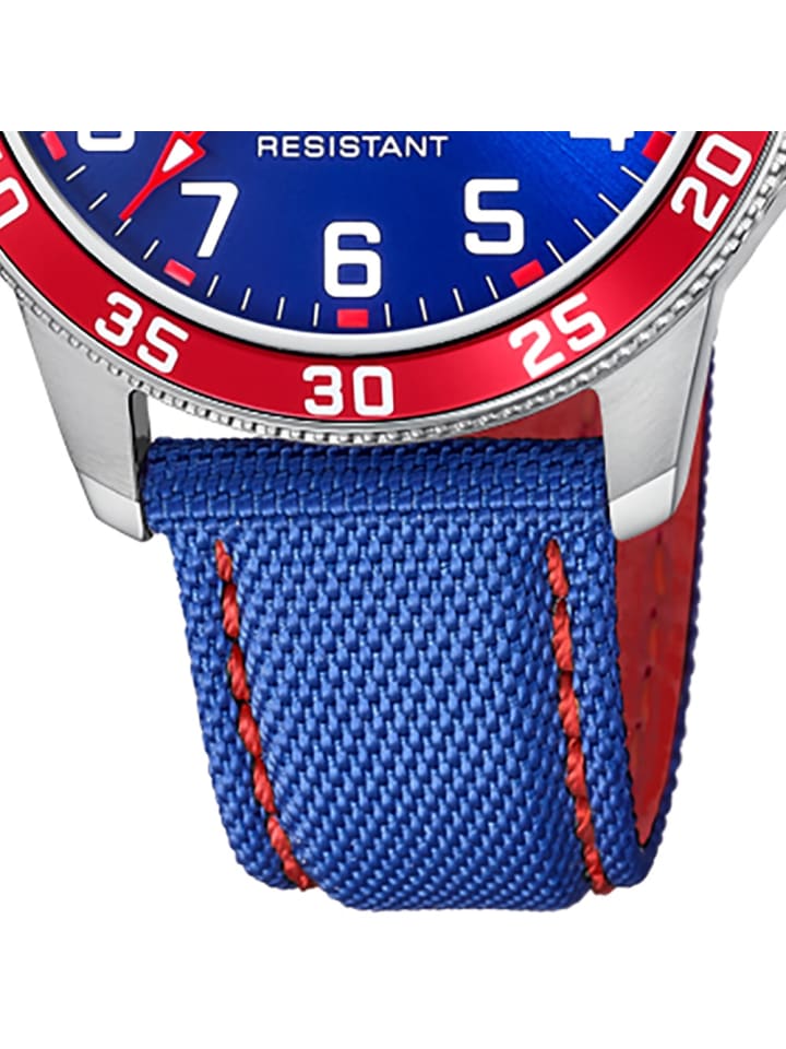 Lotus Analog-Armbanduhr Lotus Junior blau, rot mittel (ca. 36mm) günstig kaufen onesize