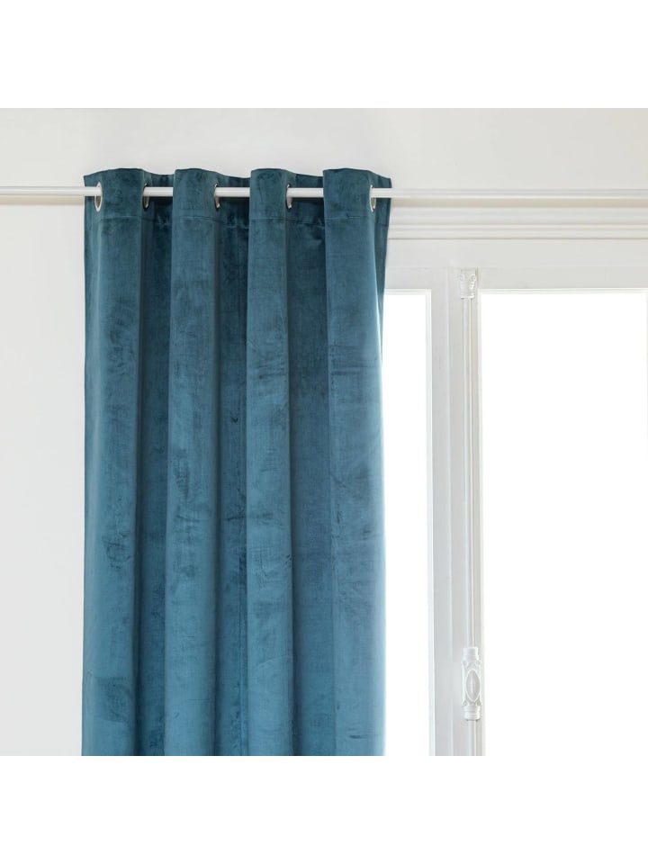Atmosphera Créateur d'intérieur Verdunkelungsvorhang in meerblau günstig kaufen onesize