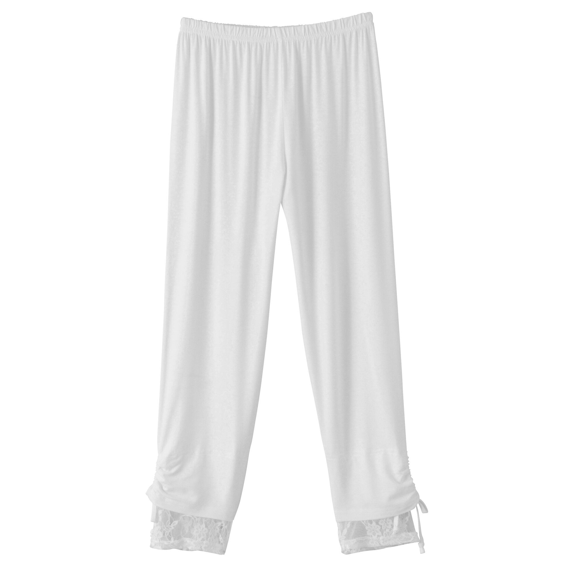 Corsaire dentelle taille élastiquée, maille stretch