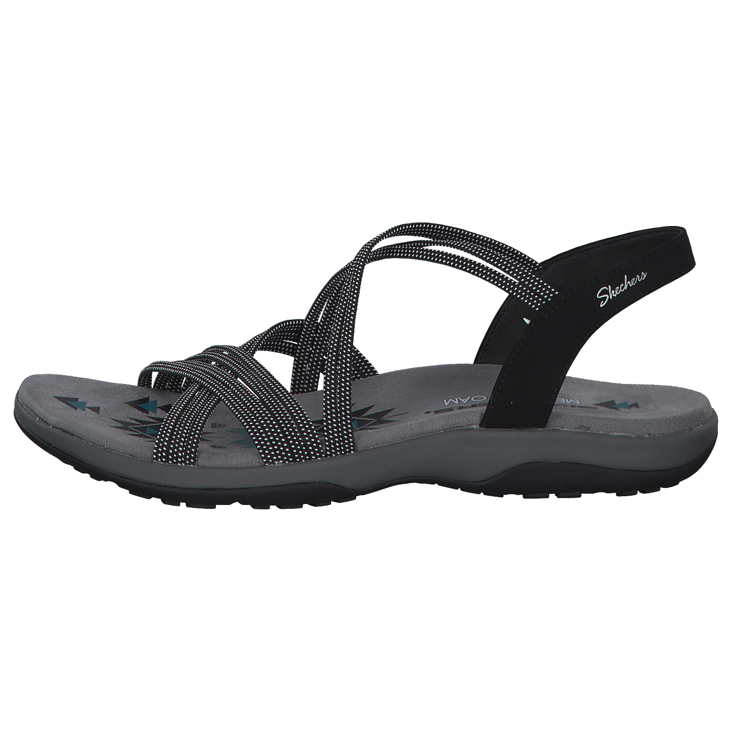 Skechers 163117, Klassische Sandalen, Damen, Blau - Marineblau
