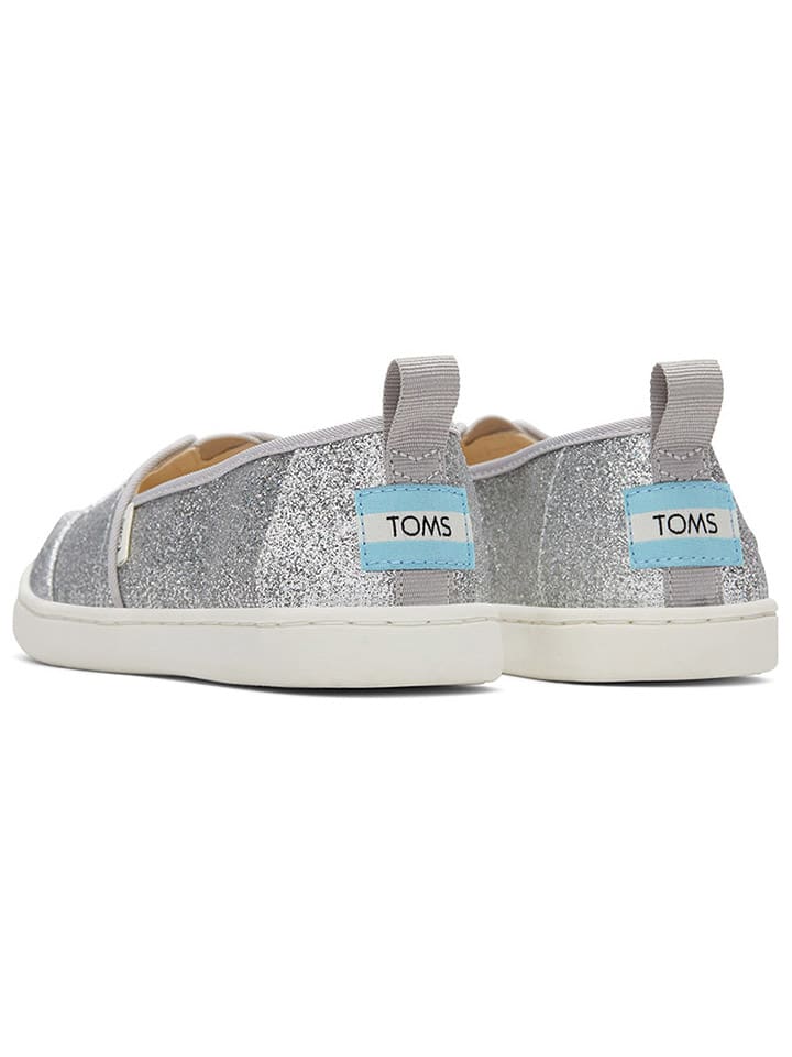 TOMS Slipper in Silber günstig kaufen