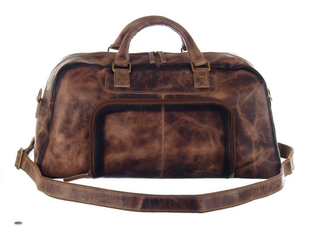GreenLand Nature Weekender MASCU & LINE, aus Leder im Used Look