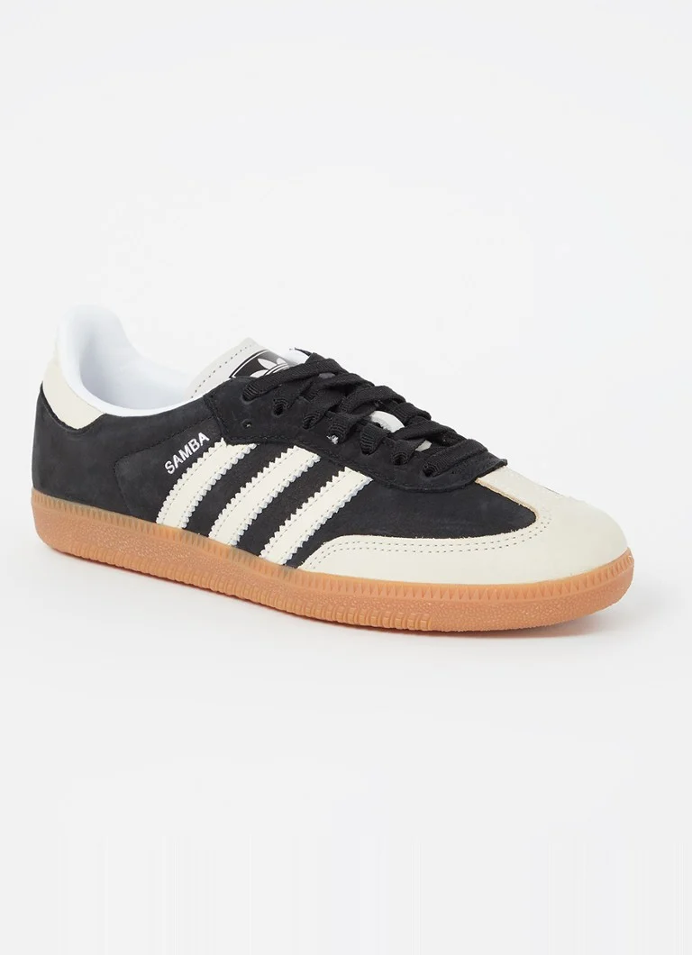 Kožené tenisky Adidas Samba OG so semišovými detailmi