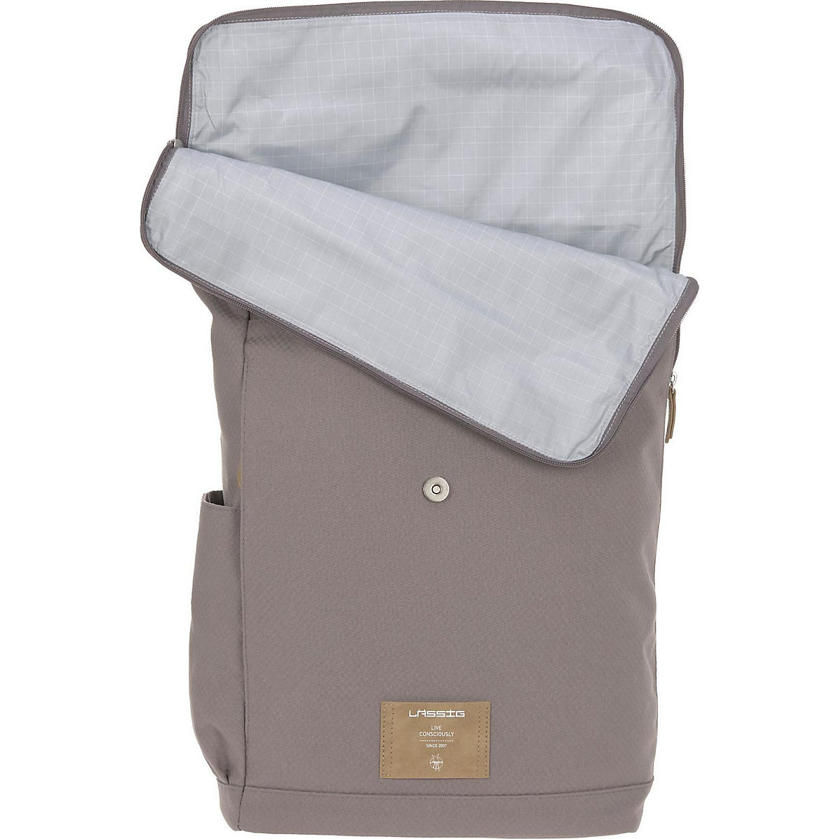 Wickelrucksack Rolltop rosewood/grey, inkl. Zubehör & Wickelunterlage