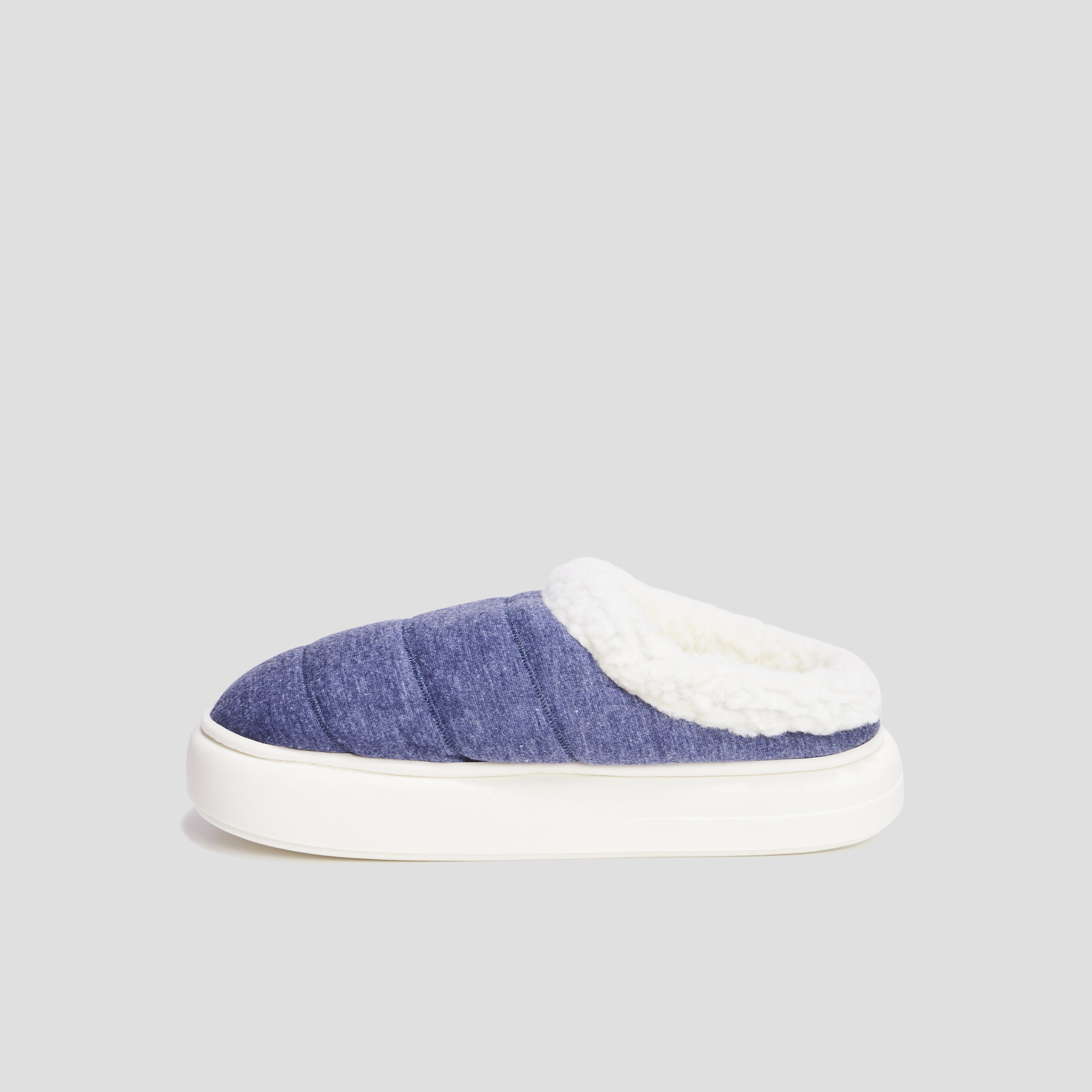 Chaussons mules plateformes Liberto bleu homme | La Halle