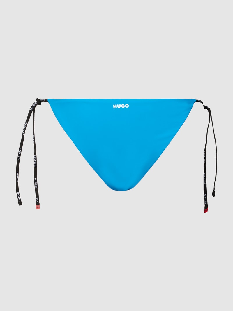 Bikini-Slip mit Schnürung Modell 'PURE' in ozean blau