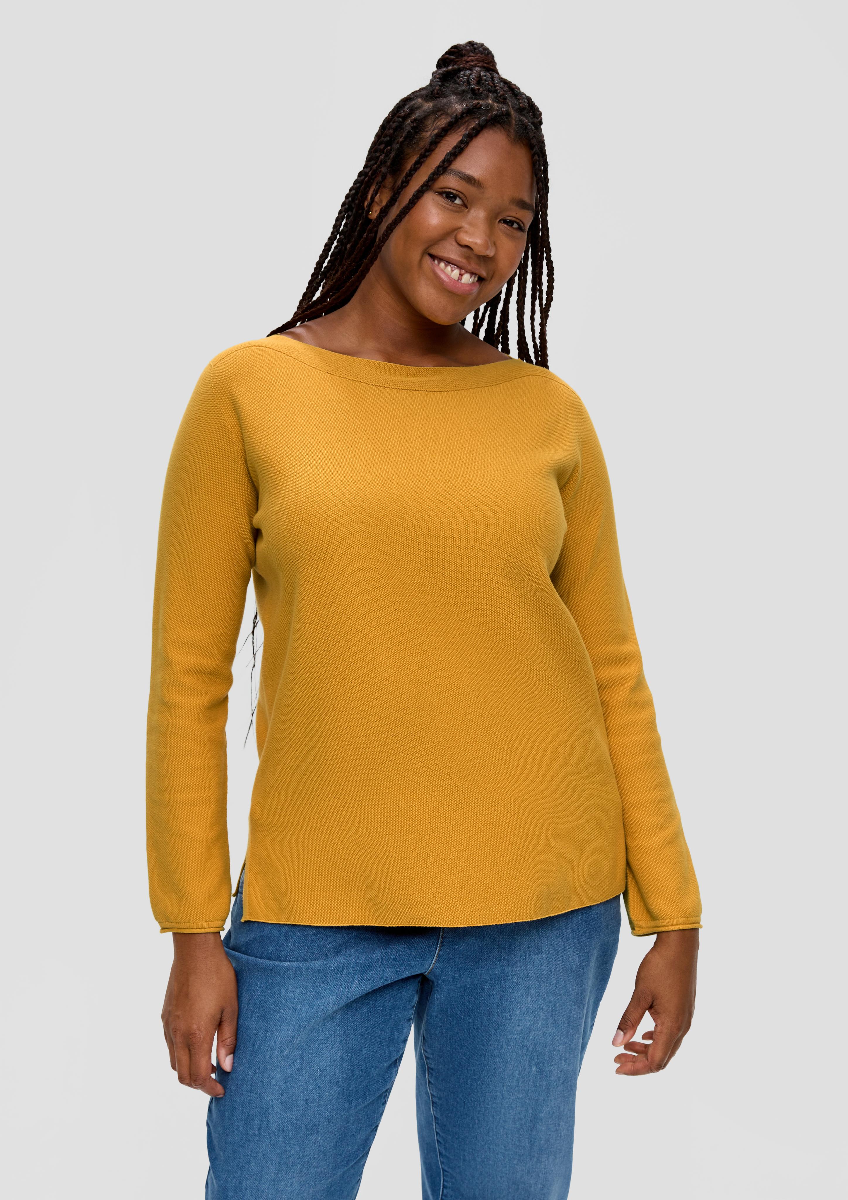 Strickpullover mit geschlitztem Saum  2138089-1548