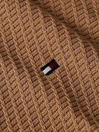 TOMMY HILFIGER Herren Strickpullover RECTANGULAR STRUCTURE CREW