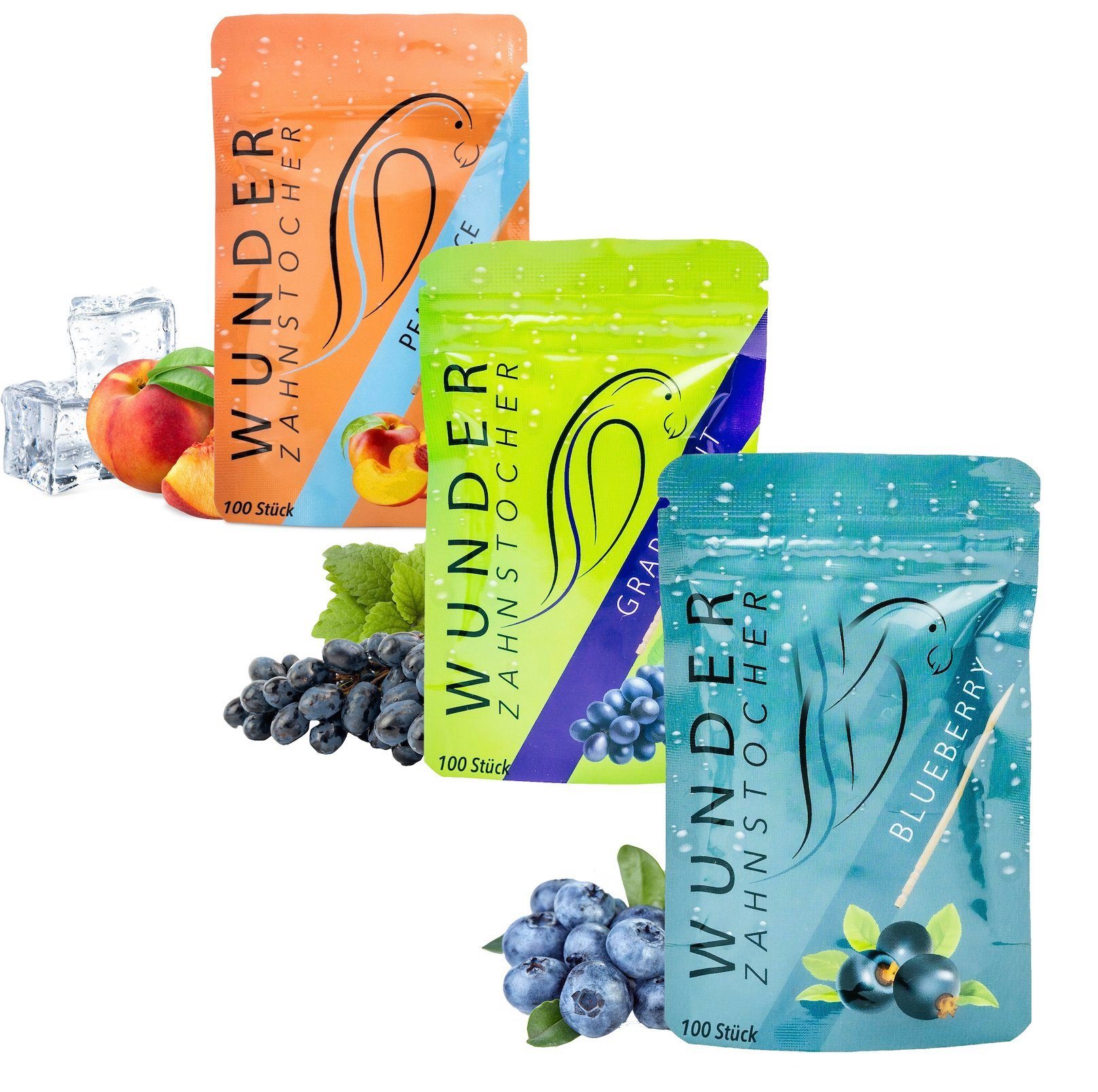 Wunder Zahnstocher Mundpflegecenter Wunder Zahnstocher mit Geschmack - Fruit Crush Pack