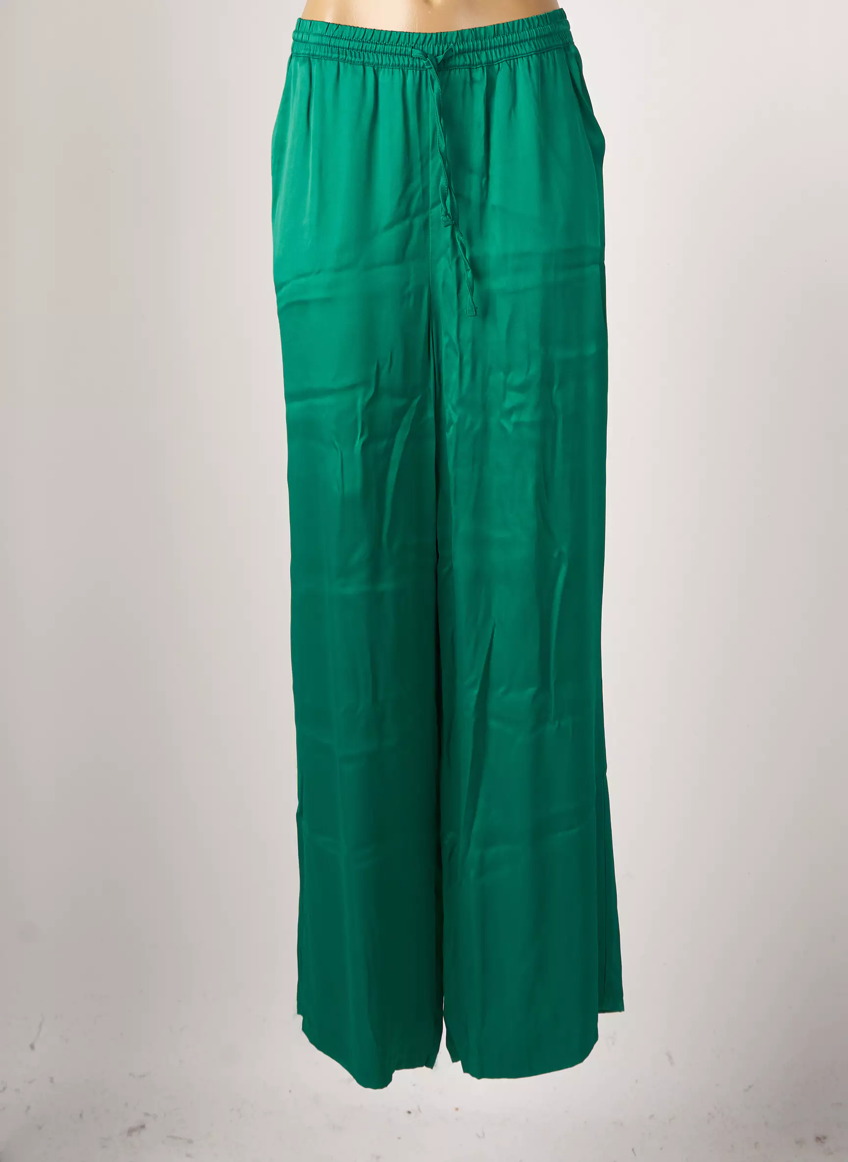 Geisha Pantalons Droits Femme couleur vert