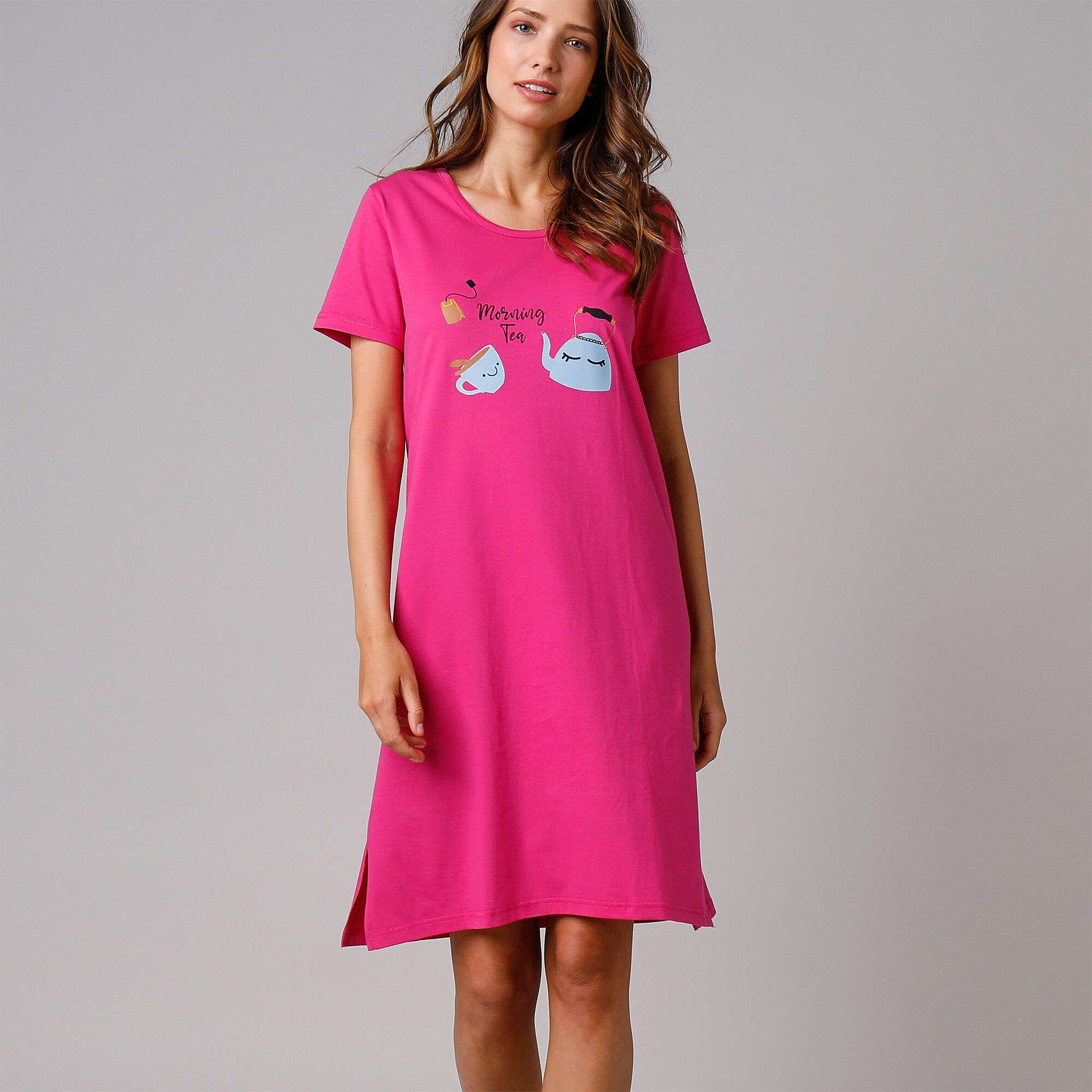 Chemise de nuit courte imprimé 