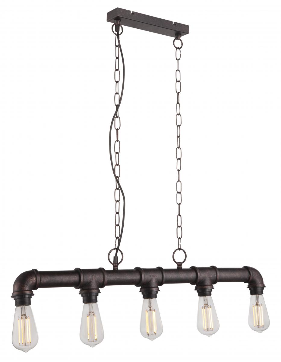 Globo Lighting - BAYUDA - Hängeleuchte Metall schwarz, 5x E27