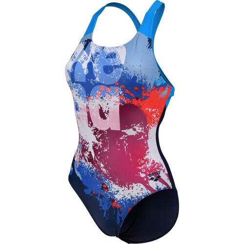 DAMEN SCHWIMMANZUG WOMEN'S WAVES BREAKING SWIMSUIT V BACK