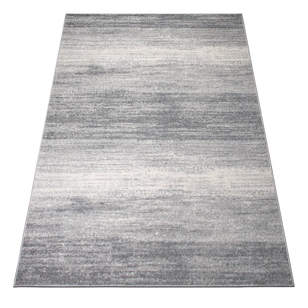 Teppich Mercur, oKu-Tex, rechteckig, Höhe: 11 mm, Kurzflorteppich, besonders weicher Flor, grau meliert, dichte Qualität