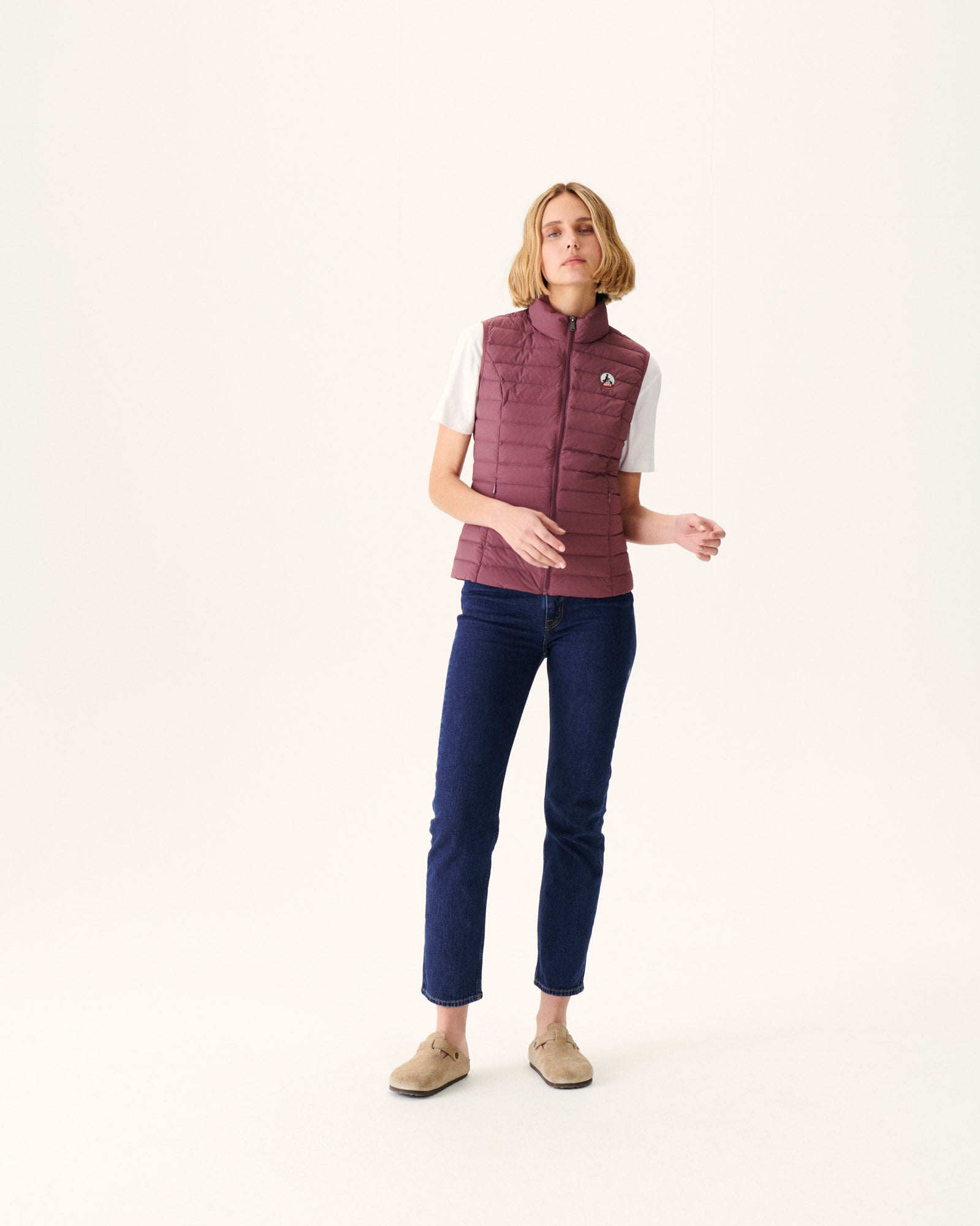 Doudoune sans manches stretch Bordeaux Grenada