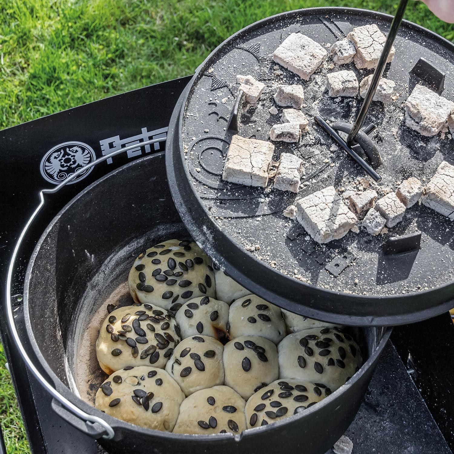 Dutch Oven Feuertopf ohne Standfüße
