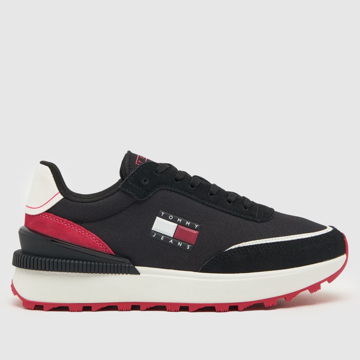 Tommy Jeans technikai futócipő fekete és piros színben