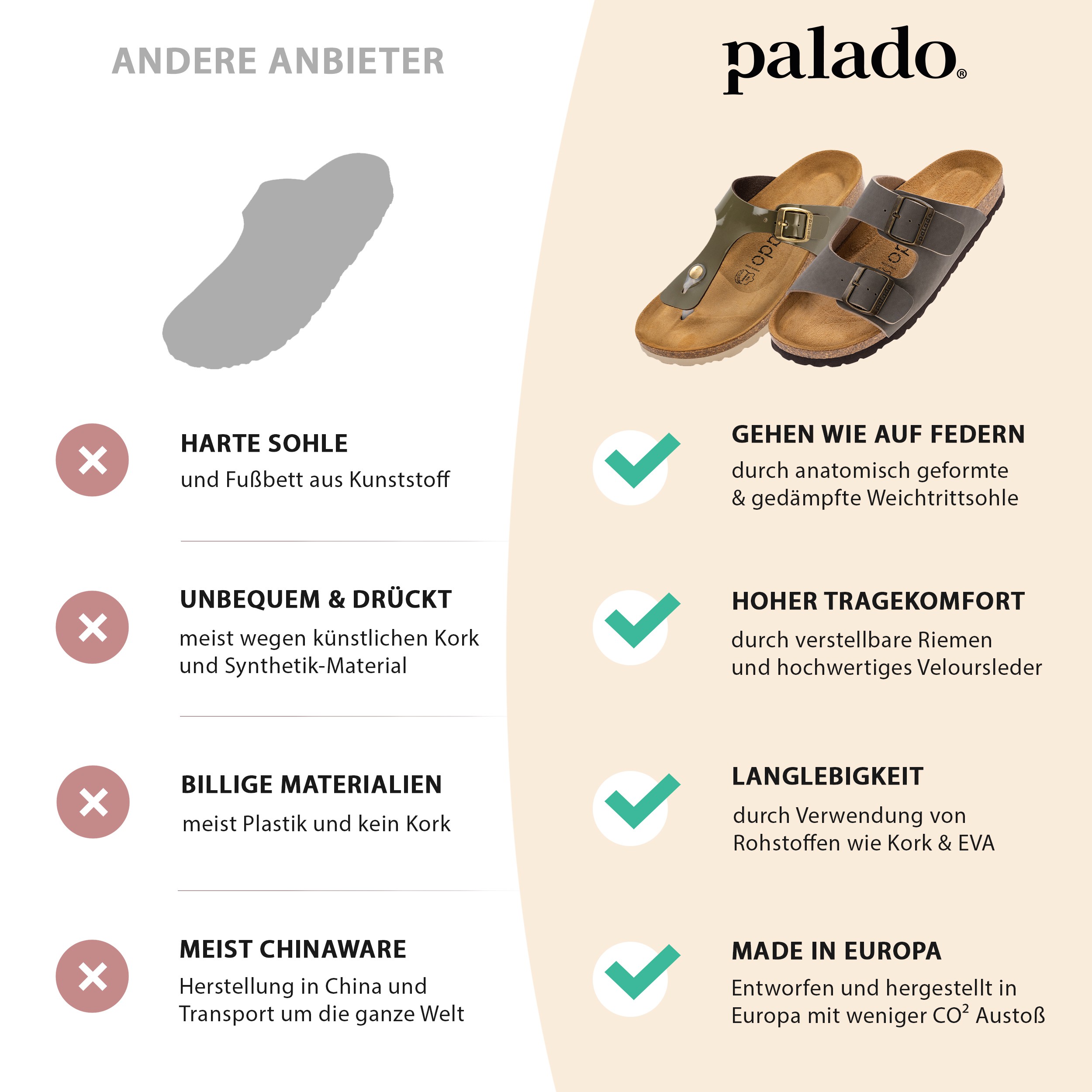 Palado Milos Metallic, Pantoletten, Damen, Senf/Gold