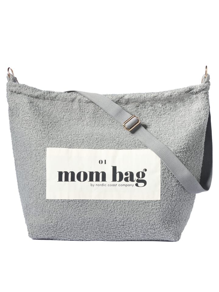 nordic coast company  Mom Bag Wickeltasche Teddy Grau günstig kaufen onesize