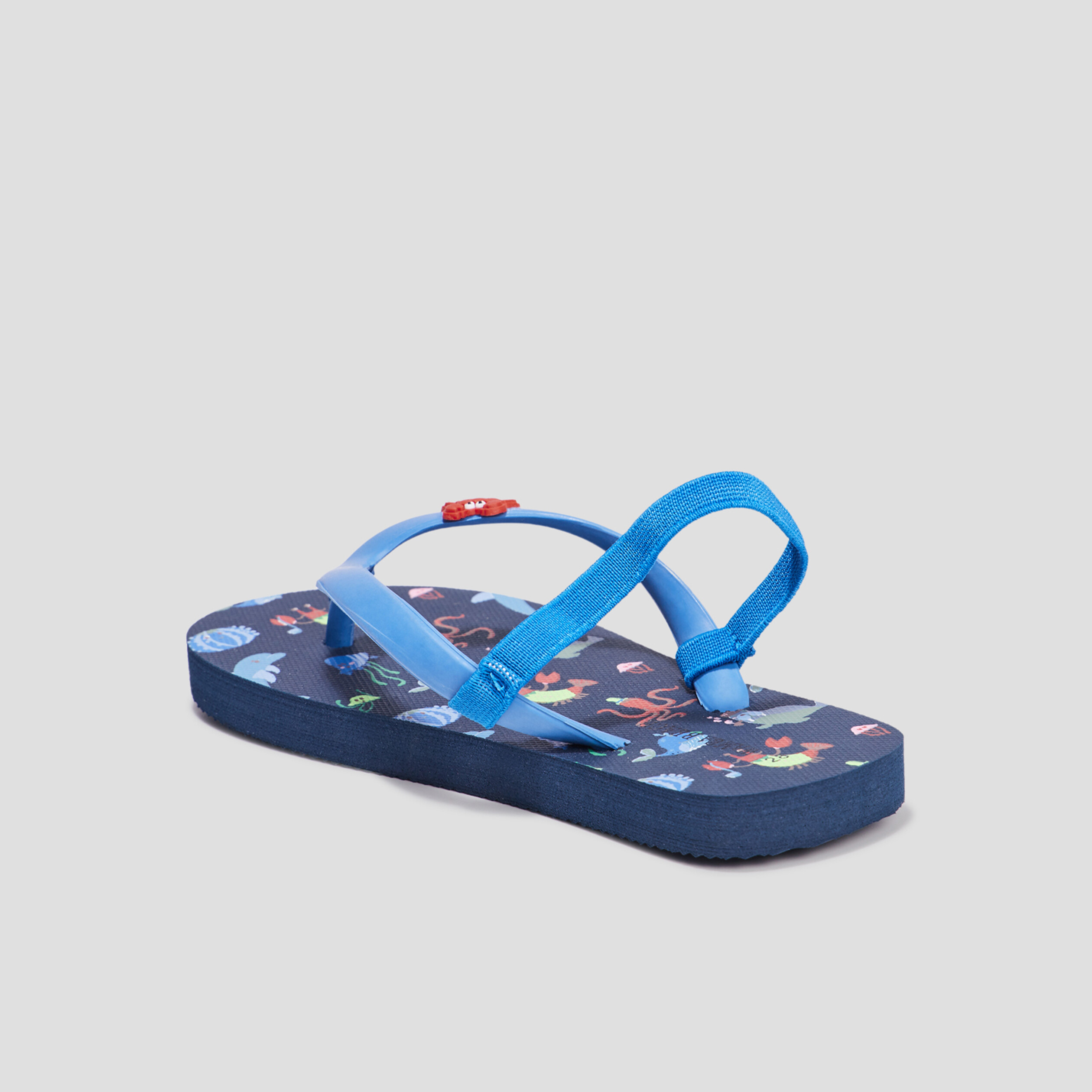 Tongs brides élastiquées Wamea Beach bleu garçon | La Halle