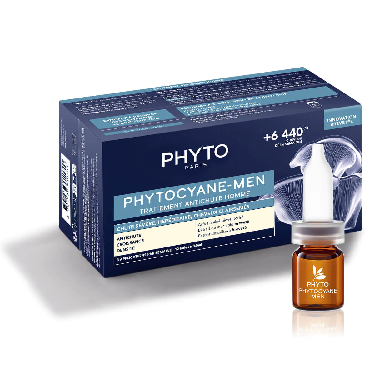 Phyto Phytocyane tretman protiv opadanja kose za muškarce, progresivni gubitak kose 12X5ml