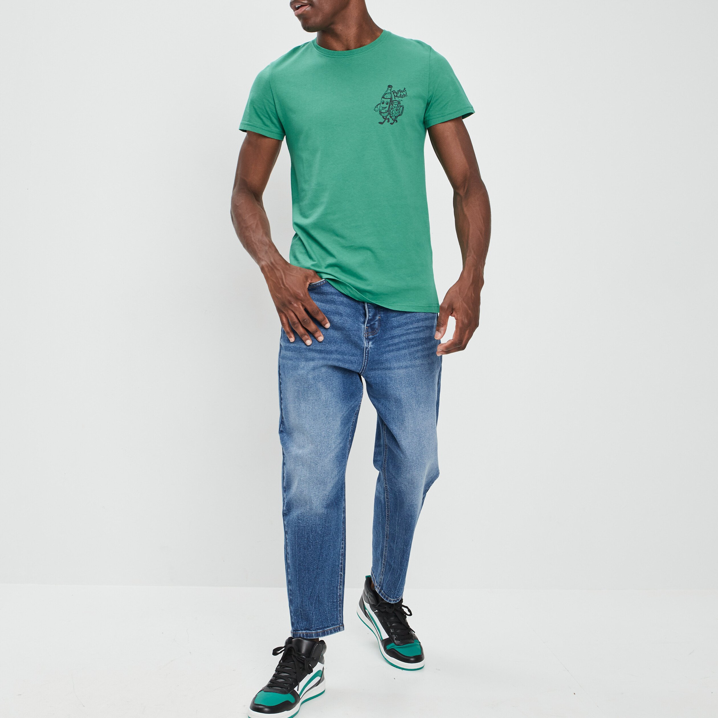 Jeans droit denim stone homme | La Halle