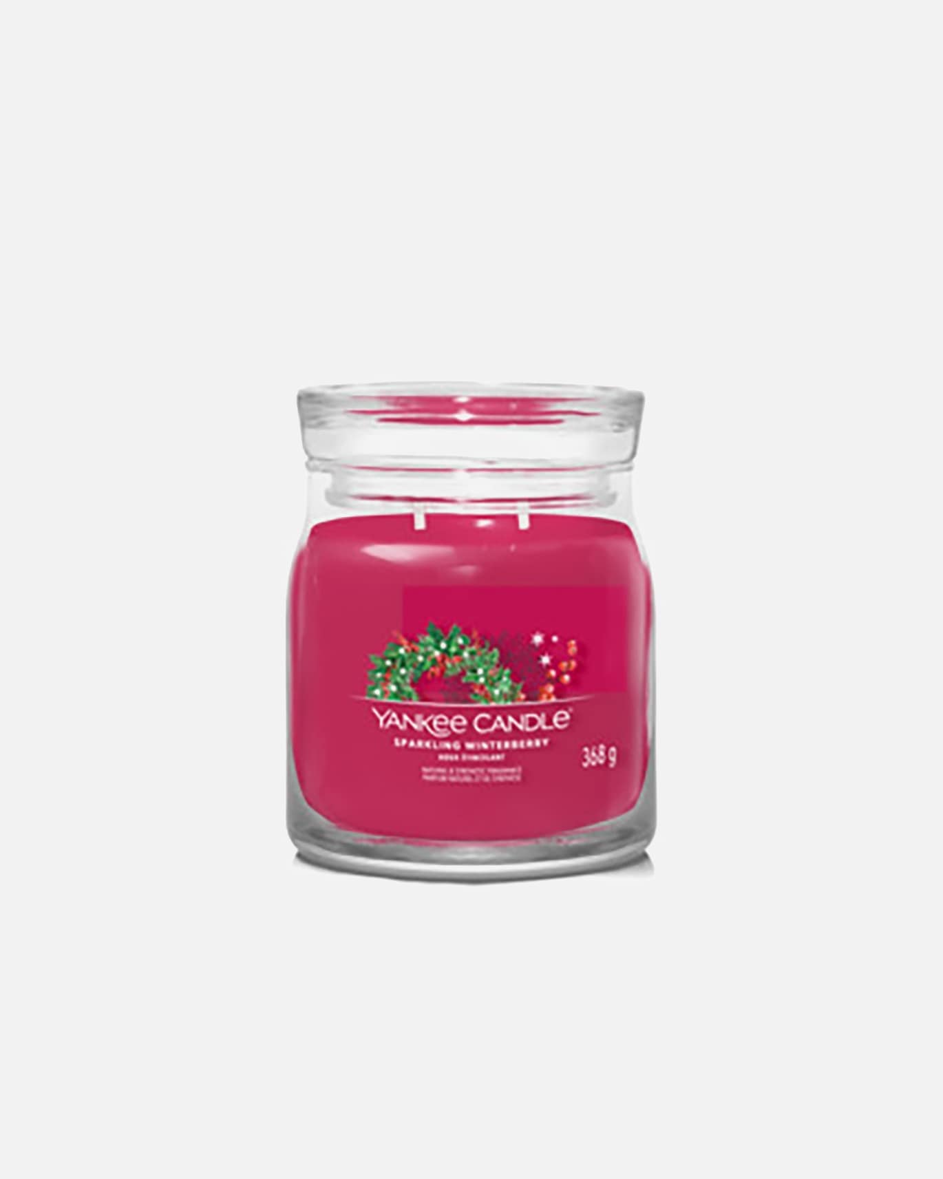 Vela Yankee Candle mediana, frasco, Signature Sparkling Holly