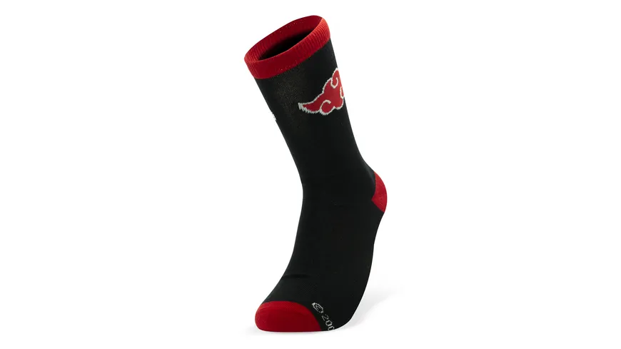 NARUTO SHIPPUDEN Socken Schwarz & Rot Akatsuki