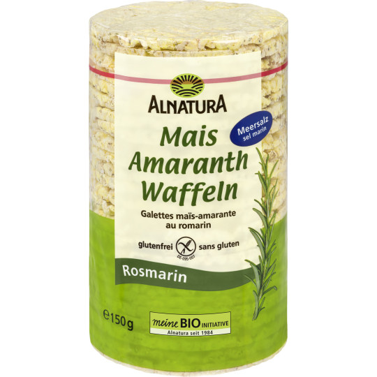 Alnatura Bio Mais Amaranth Waffeln Rosmarin 150G