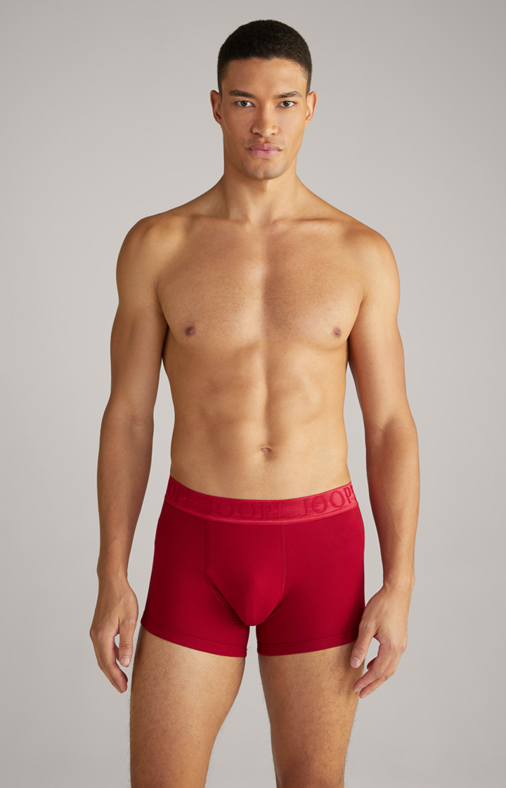 3er-Pack Fine Cotton Stretch Boxer in Schwarz/Rot/Weiß