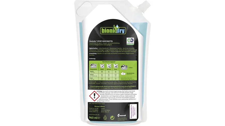Bionicdry Sport-Waschmittel 960ml 960 ml