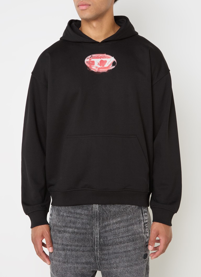 Diesel S-Boxt-Hood-K3 hoodie with logo and back print