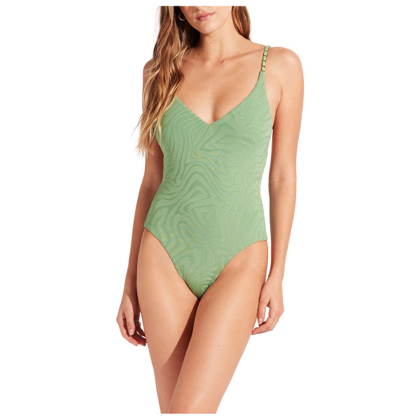 Seafolly - Women's Secondwave V Neck One Piece - Badeanzug