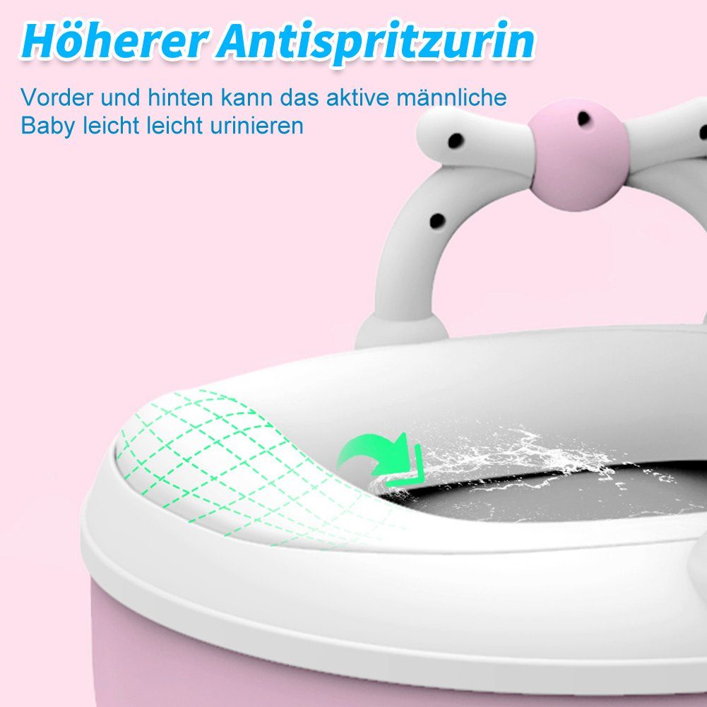 OSTWOLKE Toilettentrainer Toilette Baby Kinder Lerntöpfchen Toilettensitz Toilettentrainer, kinderpflege-Set - Töpfchen; Toilettensitz und Tritthocker